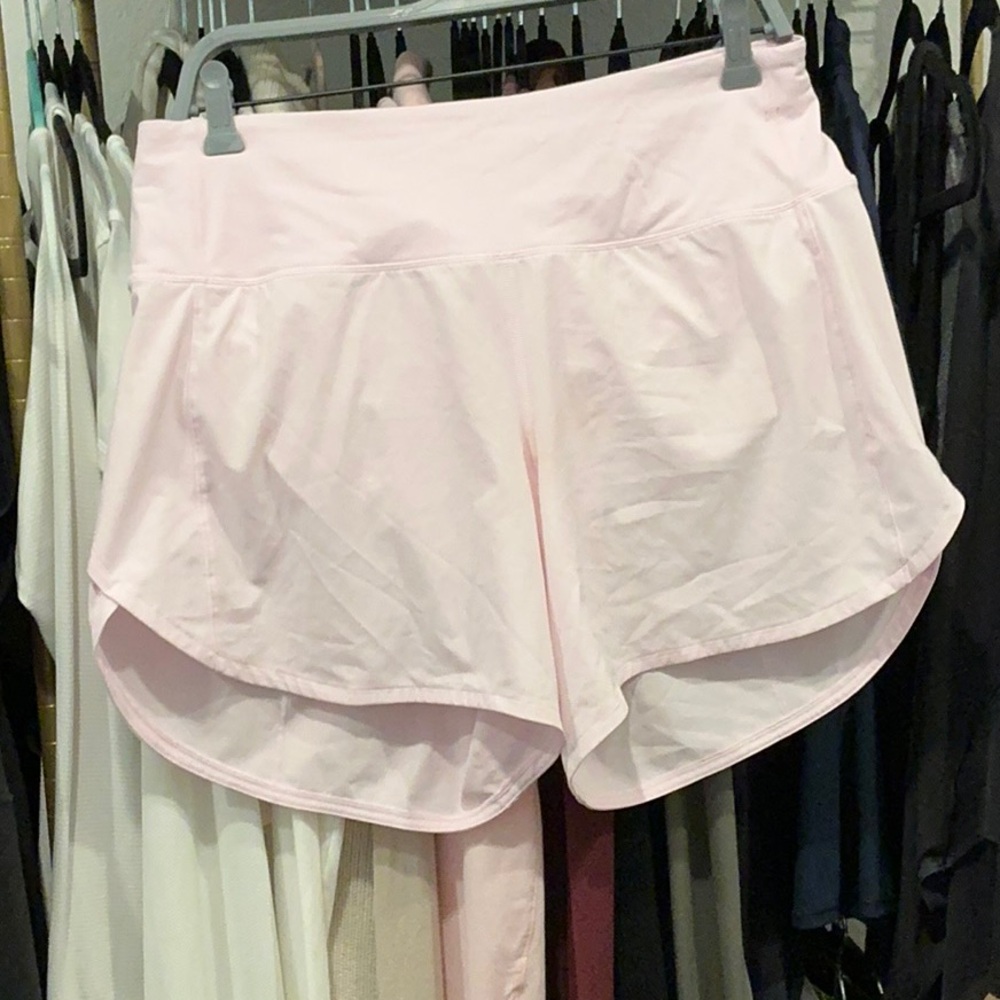 Women's Pink Lululemon Speedup Athletic Shorts